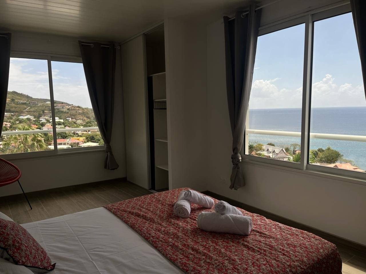 chambre avec splendide vue mer villa marine blue martinique